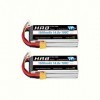 HRB 2PCS 4S 14.8V 1500mAh 100C Lipo Batterie avec XT60 Plug pour RC Hélicoptère Avion Voiture Bateau Camion