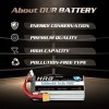 HRB 2PCS 4S 14.8V 1500mAh 100C Lipo Batterie avec XT60 Plug pour RC Hélicoptère Avion Voiture Bateau Camion