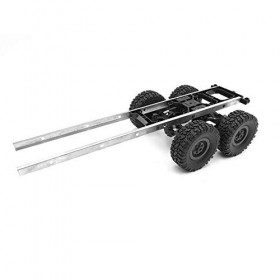 Dilwe RC châssis de remorque de Voiture, châssis de remorque de réservoir dhuile Accessoire Bricolage Compatible avec WPL B2