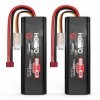 HOOVO 2S Batterie RC 7,4 V 50 C 4000 mAh Batterie LiPo avec Prise Deans Batterie pour Voiture RC Camion RC Bateau RC Hobby RC