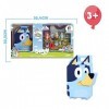 Bluey - Collector Case avec Figures, Boîte de Collection de Chiot 6 Figurines de la série de Dessins pour Enfants et 4 Access