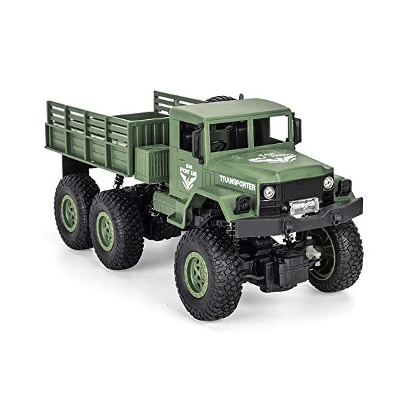 OBEST Camion Militaire 2,4 GHz Tout-Terrain RC 4WD RC Voiture,Jouet Cadeau pour Les Enfants de 6 à 12 Ans