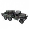 Dilwe 2.4G RC Voiture, 1/16 Voiture télécommandée 4CH Hors Route RC Camion avec lumière LED Jouet de Voiture