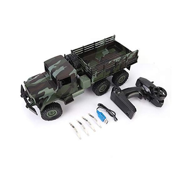 Dilwe 2.4G RC Voiture, 1/16 Voiture télécommandée 4CH Hors Route RC Camion avec lumière LED Jouet de Voiture