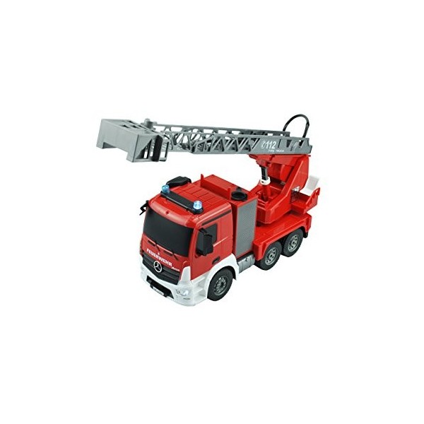 Amewi 22204 – Mercedes Benz Camion de pompier radiocommandé, 1 : 20