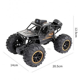 Tumnea Télécommande de voiture tout-terrain 2,4 GHz Télécommande de voiture RC WiFi Caméra en alliage Caméra tout-terrain Cam