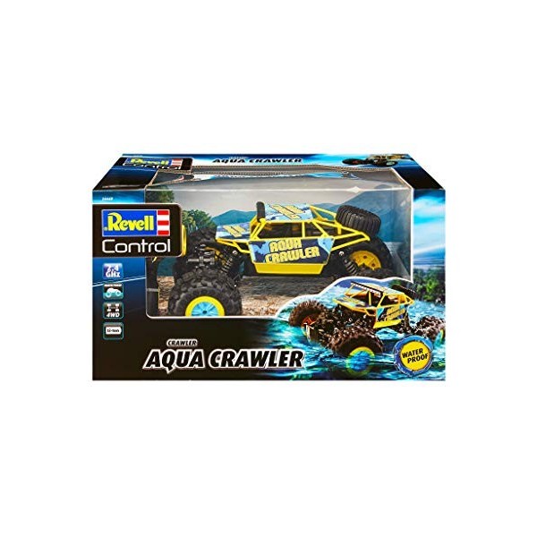 Revell Control 24447-Aqua amphibie radiocommandé-télécommandé Aqua Crawler RC Car, 24447, Multicolore, Grand