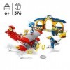 LEGO 76991 Sonic the Hedgehog L’avion Tornado et lAtelier de Tails, Jeu à Construire avec 4 Figurines de Personnages, dont u