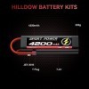 Hilldow M38 RC Batterie 2S LiPo 4200mAh 7.4V avec Prise Deans T, 2 Packs Hardcase Batterie Lipo Rechargeable pour RC Cars Cam