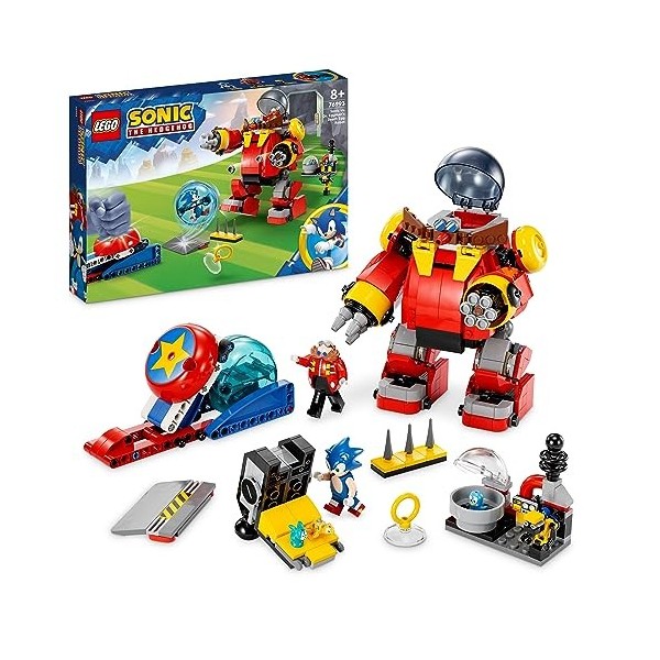 LEGO 76993 Sonic The Hedgehog Sonic Contre Le Death Egg Robot du Dr. Eggman, Jouet pour Enfants, avec Sphère de Vitessse et L