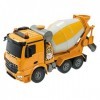 Mondo Motors- Mercedes AROCS betonniere, Camion, Enfants, 63513, Orange, 1:20