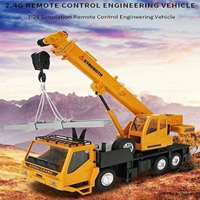 ZHRENXN RC Camion Grue Télécommande 1:24 sans Fil Construction Véhicule Ingénierie Heavy Duty Électronique Jouet Modèle Hobby