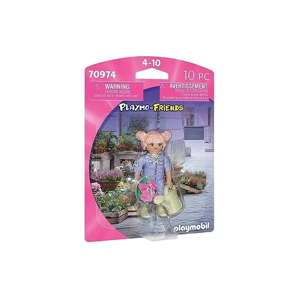 Playmobil 70974 Fleuriste- City Life - La Maison Traditionnelle - Un Personnage, Une Histoire Scène de Vie