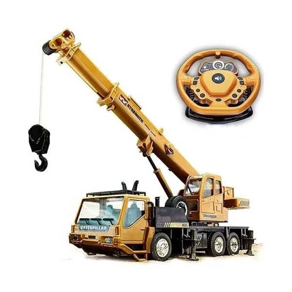 BTSOAR Télécommande Grue Crawler Électrique Ingénierie Camion RC Voiture Camion Jouets Éducatifs Crochet De Levage Grue RC Ca