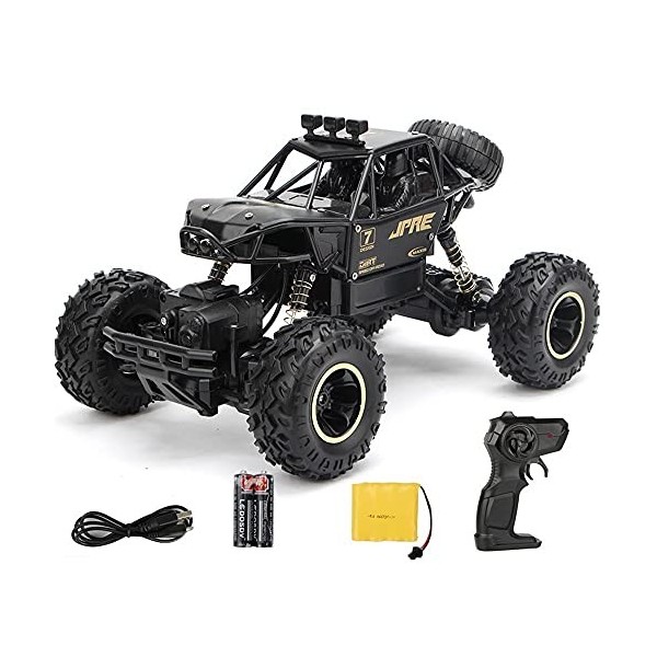 WANIYA1 Radio 2.4GHz RC Voitures Hors Route Rechargeables 4WD Voiture descalade Haute Vitesse 4 Roue RC Jouet de Camion de M