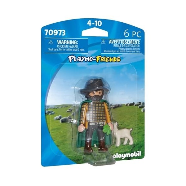 Playmobil 70973 Berger- Country - La Vie à la Ferme - Un Personnage, Une Histoire Scène de Vie