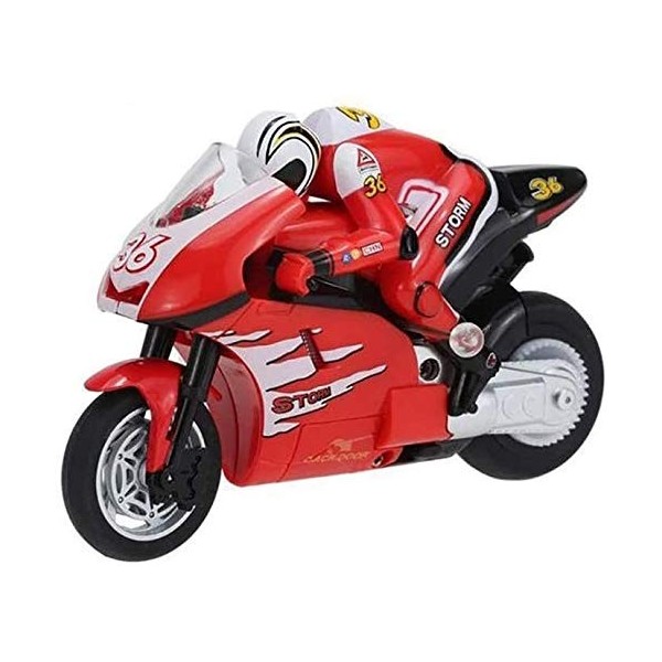 OSBELE Moto télécommandée à léchelle 1 : 20, Chargement USB, Voiture RC, Moto, Voiture RC à 4 canaux, Fonctionne sur 2 Roues