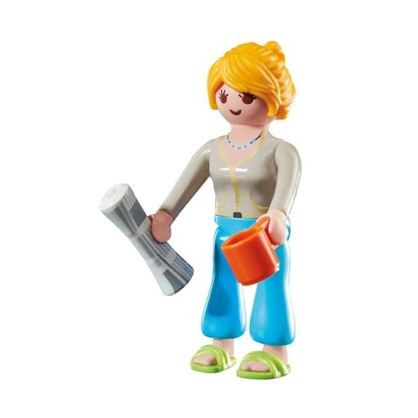 Playmobil 70972 Jeune Femme et Journal- City Life - La Maison Moderne - Un Personnage, Une Histoire Scène de Vie