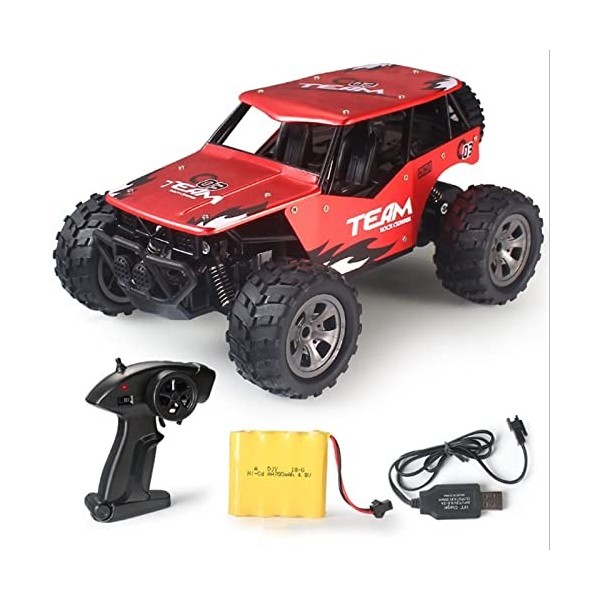 BUNCC Camion Buggy Radiocommandé À Grande Vitesse 2.4Ghz Jouet De Véhicule Électrique En Alliage 1/14, 4 * 4 Voitures Tout-te