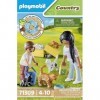 Playmobil 71309 Famille de Chats avec Femme et Enfant - La Vie à la Ferme - Découvrir lagriculture - La Gamme Ferme est fabr