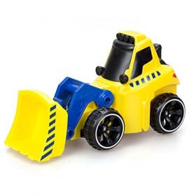 Tooko - Camion Radiocommandé avec Effets Sonores et sa Remorque avec Bulldozer Roues Libres - Contrôle tout de la Télécommand