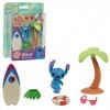 GIOCHI PREZIOSI Stitch, Coffret Surf, avec 1 Figurine, et Accessoires Autour du Surf, Jouets pour Enfants à partir de 3 Ans, 