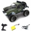 WZRYBHSD Camion Militaire RC, Voiture Télécommandée, Camion Radiocommandé Pleine Échelle 2.4G, Voiture RC avec Lumière LED Av