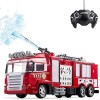 MADBLR7 4 canaux 2.4G Simulation de voiture radiocommandée Camion de pompiers télécommandé avec fonction de pulvérisation Mod