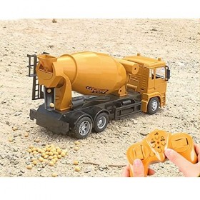 PRENDRE Jouet de Camion de Ciment télécommandé Jouets Cadeaux de Camion de Ciment RC pour 8,9,10,11 Ans et Plus Jouets de Con