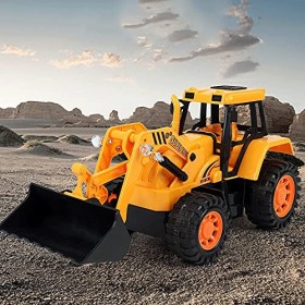 YUMOYA 2.4Ghz Télécommande Chargeur Frontal 5 Canaux RC Bulldozer Construction Véhicule Radiocommandé Tracteur Camion Jouet p