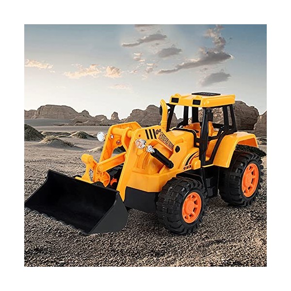 YUMOYA 2.4Ghz Télécommande Chargeur Frontal 5 Canaux RC Bulldozer Construction Véhicule Radiocommandé Tracteur Camion Jouet p