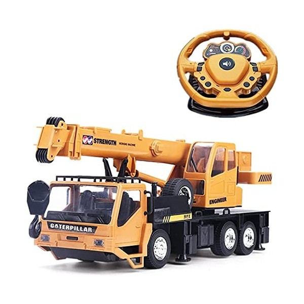 Rc Crane Crawler Génie Électrique Camion Voiture Électrique Télécommande Camion Jouets Éducatifs Modèle Enfants Garçon Croche