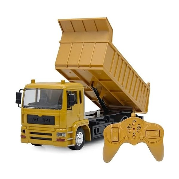 SHESRA Voitures RC Ingénierie Camion à Benne Grande Simulation Camion Télécommandé Véhicule de Construction Garçons Jouet Tou