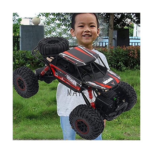 UimimiU Télécommande voiture 2.4g Camions de buggy gros pneu RC voiture rc camion camion hors route rochers rock crawlers 4x4