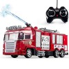 JY&WIN Voiture radiocommandée télécommande Camion de Pompier Voiture de Sauvetage Camion RC Camion de Pompier Musique lumière