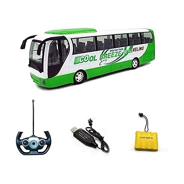 BUGUSX 1/14 échelle télécommande Bus 2,4 GHz radiocommande Camion RC Voiture Tout-Terrain Sons simulés Jouets LED lumières Ca