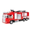 UimimiU Camion de pompiers RC 360 ° Tour de leau rotative 2.4g Contrôle télécommandée Chiffre dincendie Camion de sauvetage