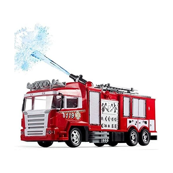 RC Camion De Pompier Jouets Pour Enfants Mélange Grue Jet Deau Camion Dingénierie Télécommande Dump Voiture Enfants Cadeau 