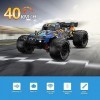 Rhybor Voiture Telecommandé 40 Km/h 1:16 RC Monster Truck 2.4 GHz Voiture Radiocommandée RC Buggy Car 4WD Deux Piles 40 Minut