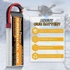 2 Packs 11.1v Lipo Batterie 5200mAh, 3S Lipo Batterie 50C avec Prise Deans T pour Voiture/Camion, Bateau, Drone, Buggy, trugg