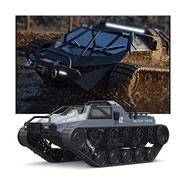 Mostop Télécommande Crawler Réservoir Haute Vitesse tout-terrain 4WD RC Voiture 2,4 Ghz RC Army Truck 1/12 Drift Tank RC Tank