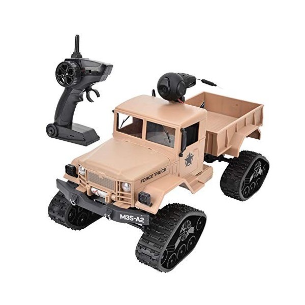 Dilwe Camion Militaire, 2,4 G 1/16 RC Crawler de Camion Militaire de modèle de véhicule de Jouet de Voiture télécommandée Jou