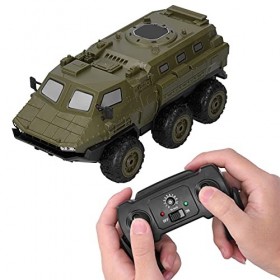 Alomejor Voitures RC, Camion Militaire RC à Léchelle 1/16, Camion de Larmée de la Voiture Blindée de Larmée Télécommandée 