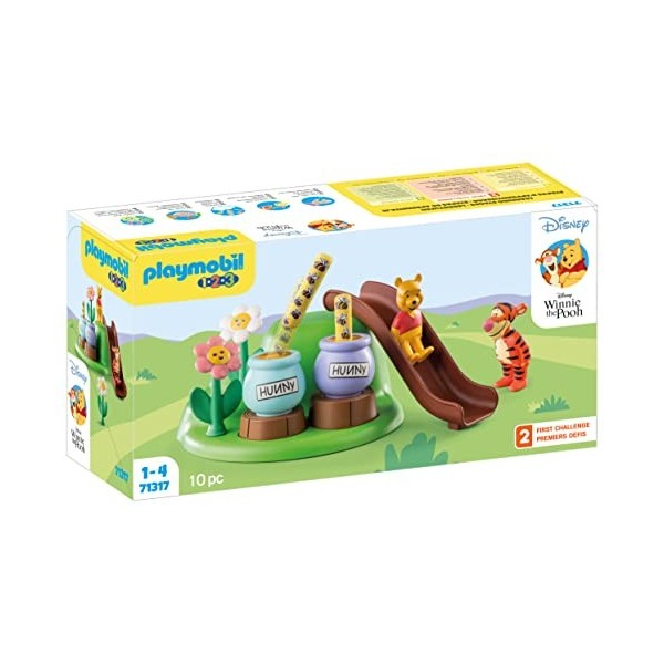 PLAYMOBIL 1.2.3 71317 Winnie lourson et Tigrou avec Jardin dabeilles- pour Les Tout-Petits 18-36 Mois - PLAYMOBIL 1.2.3 - D