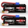 HOOVO Batterie RC 3S Lipo Batterie 11,1 V 6000 mAh 80 C Batterie avec connecteur EC5 pour véhicules RC à échelle 1/8 1/10, Vo