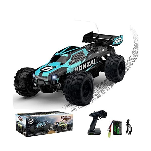 RC Auto 1/14 Télécommande RC Pick-up Haute vitesse Tous les terrains hors de la rue, camion pour adultes et enfants 2,4 GHz 4