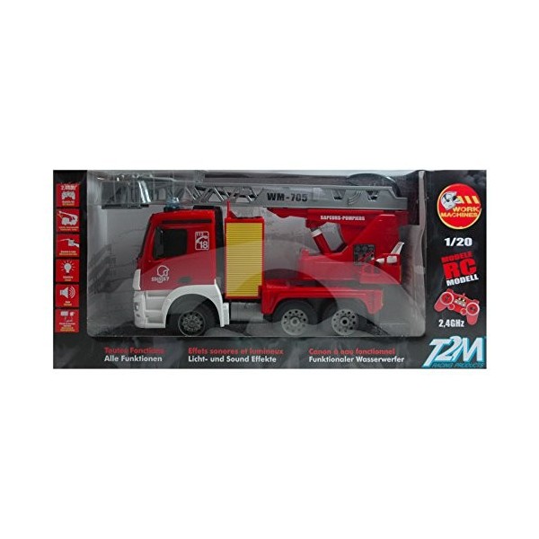 T2M- Camion de Pompiers RC Voitures radiocommandées, Pas de numéro, Non renseigné