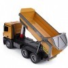 MODELTRONIC Camion Dumper Professionnel radiocommandé HUINA 1573 2.4G 1:14 échelle avec 2 Batteries lumières LED et Sons/Cami