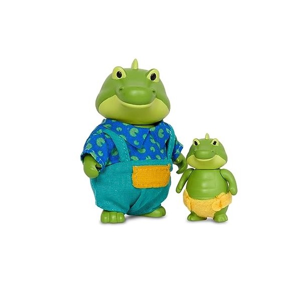 Lil Woodzeez – Lil Woodzeez – Animal Figurine Set – Alligator Family – Changeable Clothes – Kids 3 Years + – Bogglesby Alli