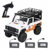 Goolsky MN99 RC Crawler 2.4Ghz 1/12 Hors Route Camions Brushed 4WD Voiture Tout-Terrain DEscalade,3 Batterie de Grande Capac